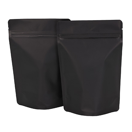 Matte Black Stand Up Pouches